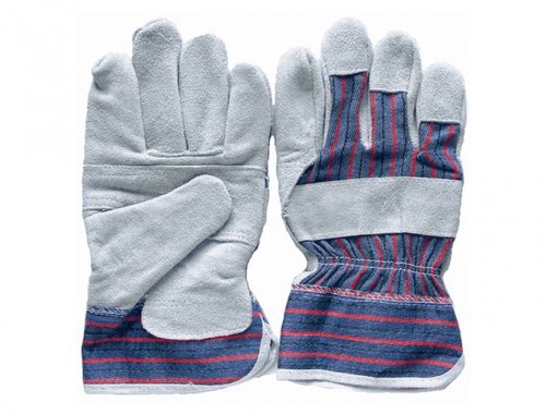 10.5" Natural cow split leather gloves