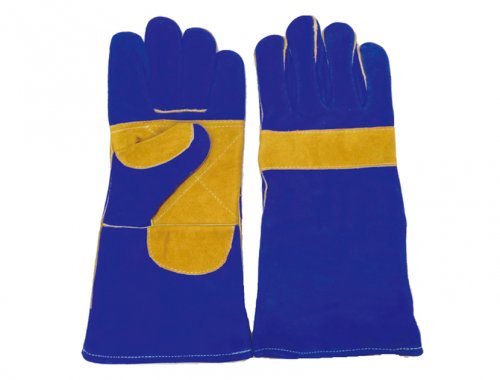 14 inch Cow split leather welding gloves,  guantes de seguridad, guantes de soldadura