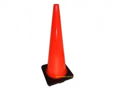 Conos de construcción de 36 pulgadas (90 cm / 900 mm) con base negra | Reflectantes y duraderos | MUSSE