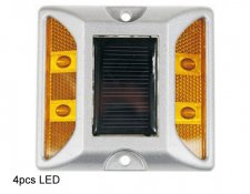 4pcs yellow Aluminum Road Stud, Stud de carretera de aluminio