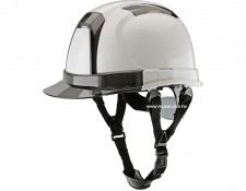 ABS white hard hat with chin strap MU-27161