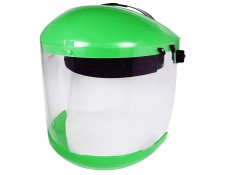 ABS Green Brow Guard, Visor, Chin Guard