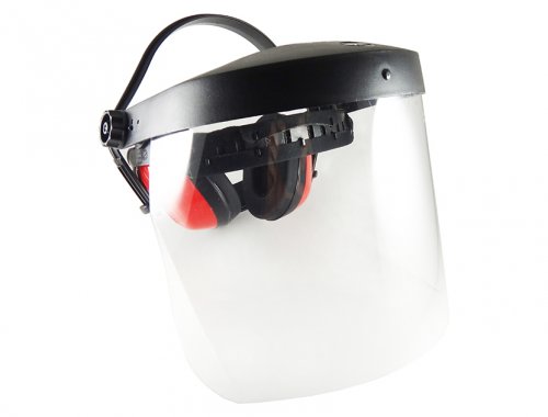 Safety Face shield With Earmuff