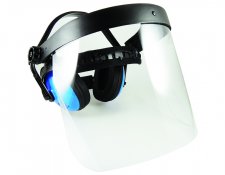 Safety Face Shield With Earmuffs