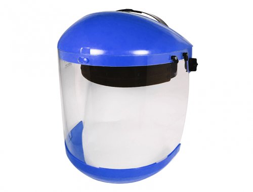 Face and chin protection, Blue ABS Brow Guard, Visor, Chin Guard,