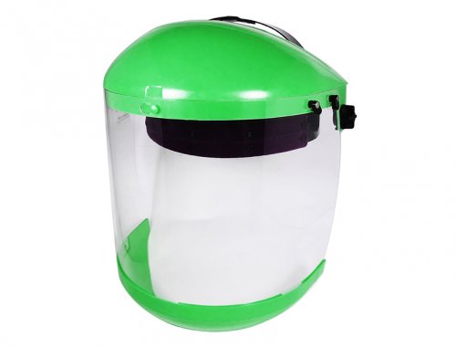 Full Protection Green Face Shield With Chin Guard