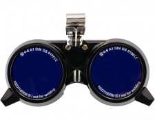 Clip-On Furnace Observation Cobalt Blue Glass Made in Taiwan | MUSSE Eye Protection