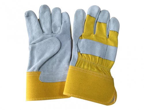 10.5" Nature cowsplit leather work glove