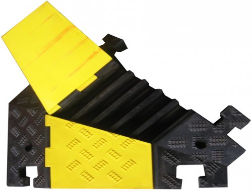 Left Corner Connector for 5 channels cable protector