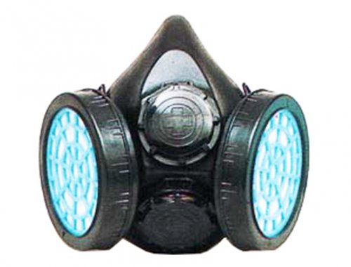 Twin Cartridges, Twin Exhalation Values Respirator