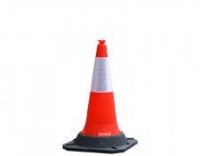 ​Cono de Tráfico de PE de 75 cm (4.7 kg) | Alta Visibilidad y Durabilidad