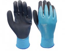 15 Gauge fully smooth latex doubled with latex Safety gloves for mechanic use