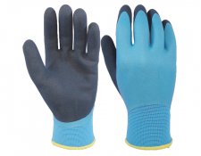 MU-53113bb 15 gauge latex coated cotton knitted latex coated safety gloves for work use