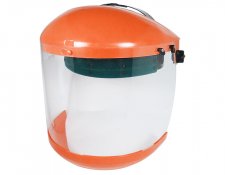 ABS  Orange Brow Guard, Visor, Chin Guard