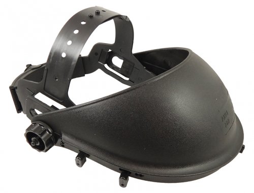 Protector Frontal de PP Negro | Soporte para Visera con Trinquete | MUSSE