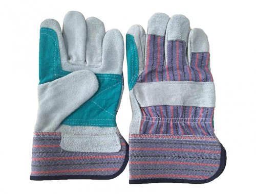 10.5" Nature cow split leather gloves, 10.5 "guantes de cuero divididos de vaca de naturaleza