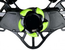 Yellow safety climbing helmet climbing ratchet