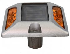 Yellow Aluminum Frame Road Stud