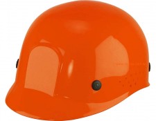 Orange bump cap hard hat