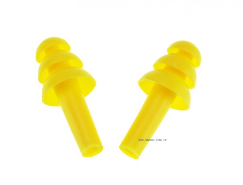 25dB Yellow Triple Mushroom Rubber Ear Plugs | Musse Safety