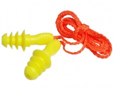 28dB Rubber Four Leaf Ear Plug with cord MU-20139