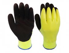 MU-53112gb Green 15 Gauge double latex gloves for mechanics
