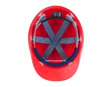 Hard hat ratchet suspension