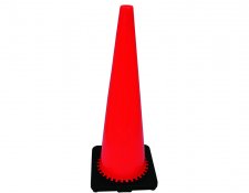 Conos de Seguridad Vial de 36 pulgadas (90 cm / 900 mm) con Base Negra | Duraderos y Reflectantes | MUSSE