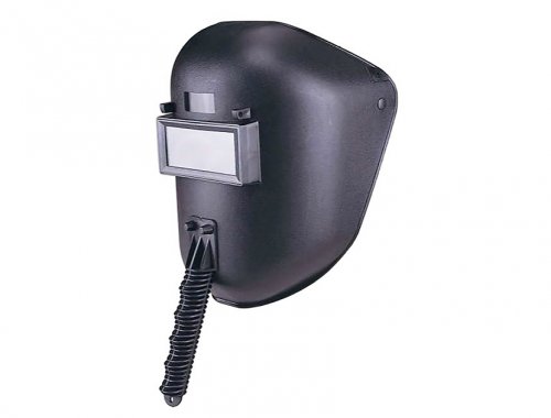 Fixed-front welding hand shield