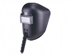 Fixed-front welding hand shield