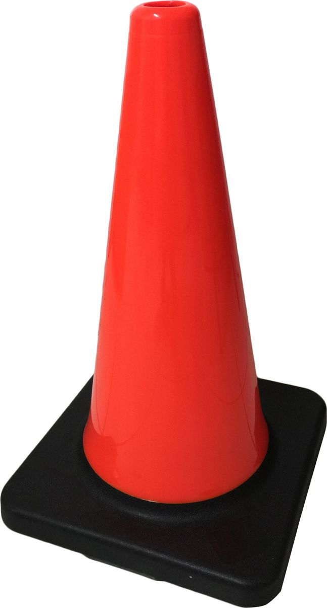 18 inch 45cm Black base PVC traffic cone Supplier from Taiwan