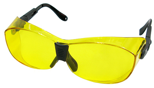 Fit over glasses with Yellow Lens