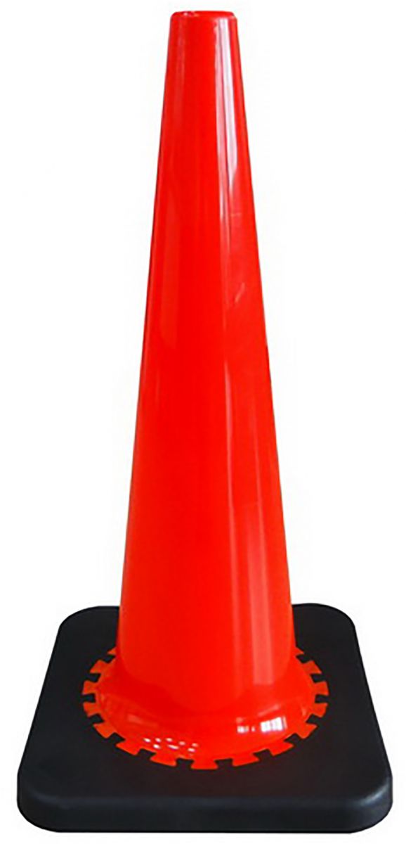28 inchlim-line Black Base PVC Traffic cone