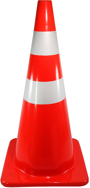 Orange safety cones