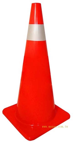 30 inch PVC Traffic Cone Signs