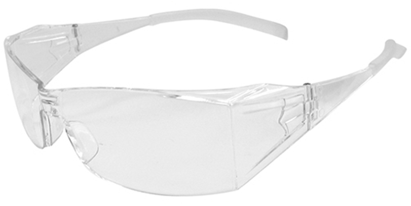 Square side protection safety glasses clear lens