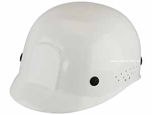 White bump cap hard hat