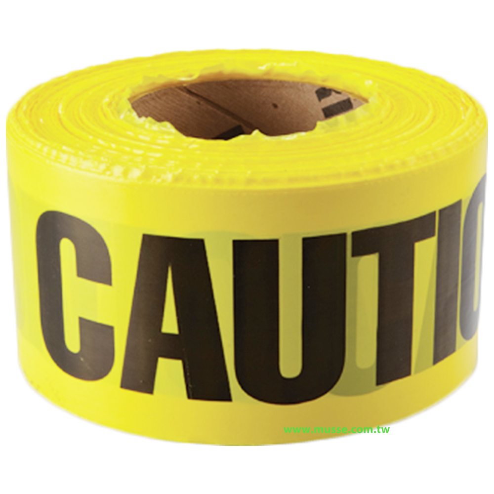fluorescent caution tape