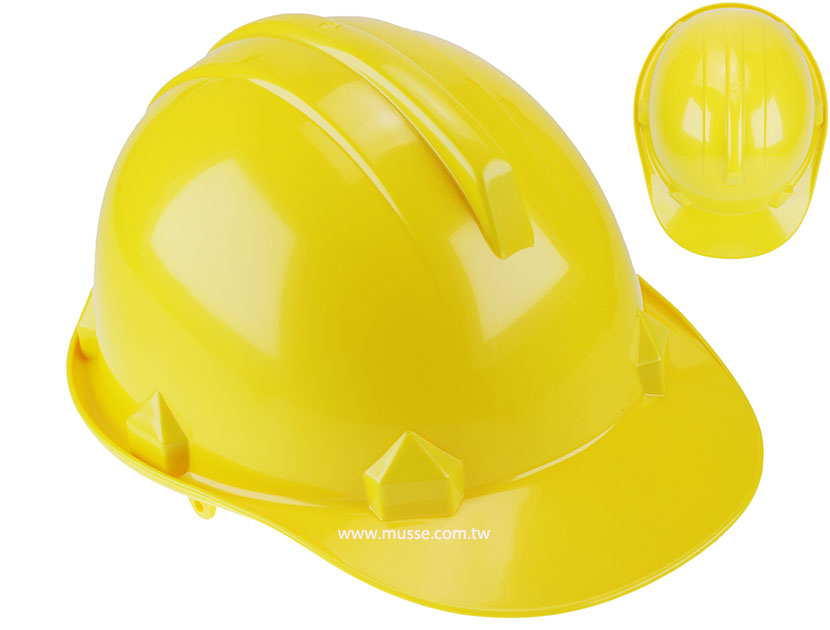 Yellow helmet safety industrial