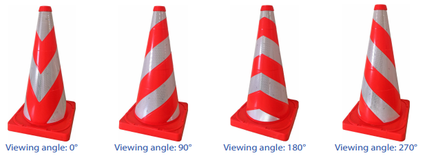 28 inch 70cm V Shape PVC Traffic Cone