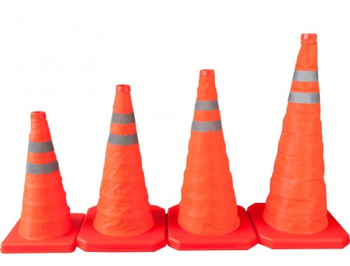 Cono de Trafico Plegable 30 cm | Cono Emergente para Aparcamientos y Almacenes | MUSSE