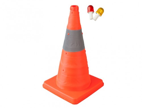 42cm Collapsible Traffic Cone | Fleet & Vehicle Kit Pop-Up Cone | MUSSE