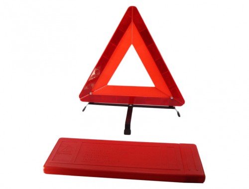 Compact Warning Triangle | Flat Case Reflective Triangle for Vehicle Kits | MUSSE