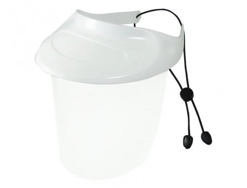 MU-16602 Fixed Face Shield White | Splash Protection Mask | MUSSE