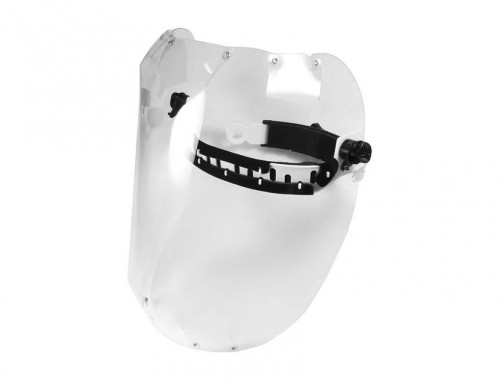 MU-16607 Flip-Up Clear Face Shield | Curved Splash Protection | MUSSE