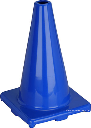blue 12 inch traffic cones
