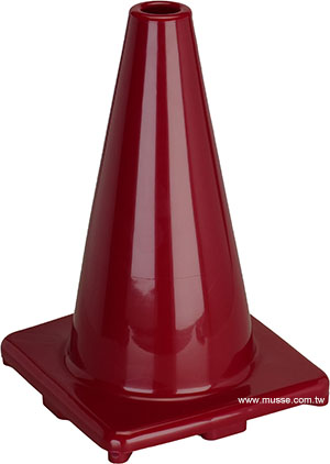 brown 12 inch traffic cones