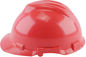 Casco rojo con ala frontal MU-27126