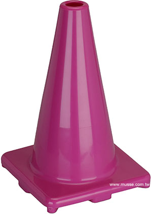 deep pink 12 inch traffic cones