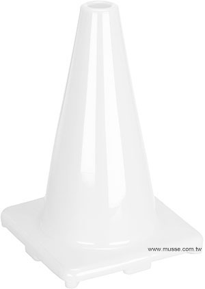 white 12 inch traffic cones